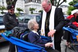 2011 Lourdes Pilgrimage - Archbishop Dolan with Malades (260/267)